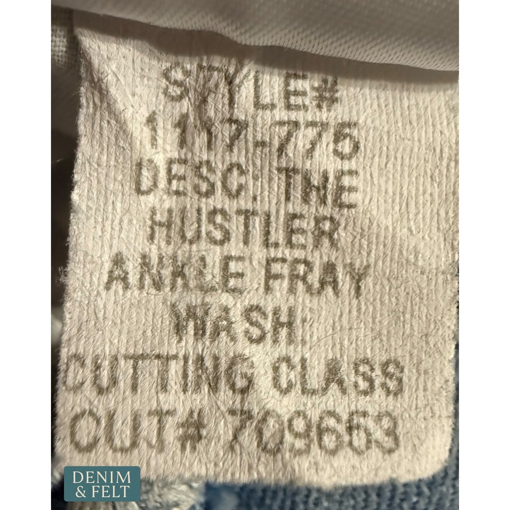 Mother Hustler Ankle Fray Jeans Light Wash High Rise Raw Hem Cropped Premium - Picture 8 of 12